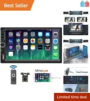 7” Multimedia Car Stereo: Bluetooth, Mirror Link, with Backup Camera Support
