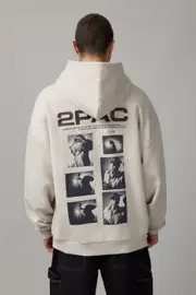 [Factorie] Factorie - Music Merch Hoodie - Lcn bra fog/tupac multi image L LCN BRA FOG/TUPAC MULTI IMAGE