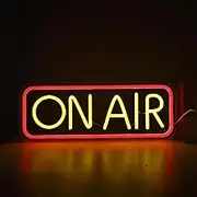 On Air Neon Sign, LED Studio Live Decorative Lights, Bright Live On Air Sign, for Wall Artwork Decor