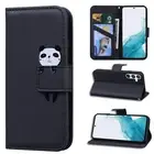 For Samsung Galaxy A91 A73 A54 A32 A14 Leather Cartoon Animals Wallet Case Cover