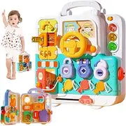 SORFURBOW Busy Board Montessori Toys for Toddler 1-3, Learning Sensory Toddler Toys for 1+ Year Old, Educational Fine Motor Baby Toys for 12 18 Months, for 1 2 3 Years Old Girls Easter Basket Stuffers