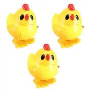 3 Pcs Clockwork Jumping Chicken Toys Wind up Animal Toddler Child