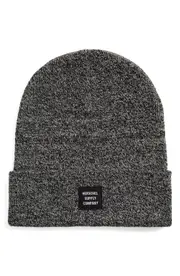 Herschel Supply Co. Abbott Knit Beanie in Heather Black at Nordstrom One Size