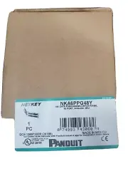 PANDUIT NKA6PPG48Y NK Cat 6 Angled Patch Panels, 2 RU