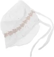 [FOMIYES] Adjustable Summer Hat for Wide Brim Sun Protection Princess Hat for Year Old for Beach Travel Outdoor Activities and Special Occasions White