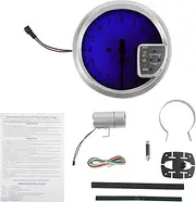 X AUTOHAUX 5" 127mm Tachometer Gauge Colorful Pointer RPM Tachometer Tach Gauge 0-11000RPM W/Sensor and Bracket Tachometer Car DC 12V