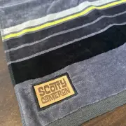 Scotty Cameron Leather Patch Horizon Golf Towel- Gray / Black / Yellow - New