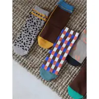 在飛比找ETMall東森購物網優惠-韓國復古元素直版兒童襪幾何INS幾何無跟襪