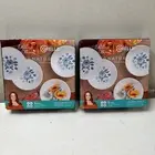 Pioneer Woman Corelle Evie Blue Appetizer Plates 6.75" NIB 2 Sets 8 Plates Total