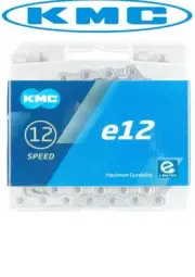 KMC e12 12-speed Bike Chain 136 links Silver