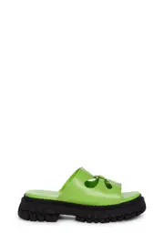 [Dolls Kill] Feeling Good Platform Slides - Green (Fairfax)