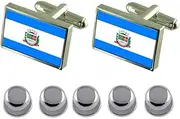 [Select Gifts] Shirt Dress Studs Mangaratiba City Rio de Janeiro State Flag Cufflinks