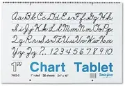 Pacon 74630 - Chart Tablets w/Cursive Cover, Ruled, 24 x 16, White, 30 Sheets/Pad-PAC74630 by Pacon