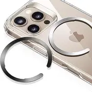 ESR for MagSafe Ring, 2-Pack Magnetic Ring, Universal MagSafe Sticker Conversion Kit for iPhone 16/16e/15/14/13/12/11/X/8 Series, Samsung Galaxy S24/S23/S22/S21, MagSafe Accessories, Black and Silver