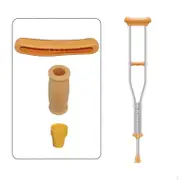 Replacement Crutch Pads, Rubber Pads Hand Grip Fits Standard Aluminum Crutches
