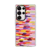 Galaxy S25 Ultra Clear Magnetic Case Warm Frosted Plume