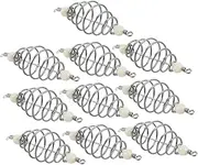 OHPHCALL 10pcs Fishing Bait Cage Holder Fishing Feeder Bait Cage Basket Holder Coarse Lure Feeder Carp Lure Fish Accessories