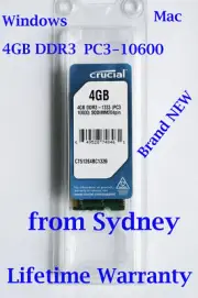 New CRUCIAL 4GB DDR3 PC3-10600 SODIMM Laptop Memory Ram for iMac 2010 Mini 2009