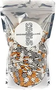 Sprinks Let It Snow Sprinkles 500g | Cake Decorations | Edible Baking Sprinkles for Cakes Cupcakes Cookies Pastries Brownies Ice Cream Desserts | Perfect for Festive and Holiday Themes