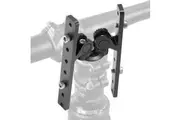 CyclingDeal Bike Bicycle Stem Mount Adapter - Fully Adjustable for Bicycle Stem Top Caps - for Two Water Bottle Cages