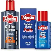 Alpecin Hair Loss Set - Caffeine Shampoo 375ml + Caffeine Liquid Forte 200ml