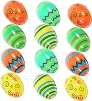 GARVALON 12pcs Reusable Openable Easter Eggs Fillable Egg Decorations for Easter Party Favors Unique present Boxes for Home and Garden Decor
