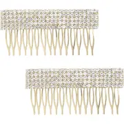Ettika 2-Pack Large Crystal Hair Comb