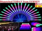 [100 PACK] LED Foam Sticks Light Up Wand Glow Sticks Flashing Light Rave Party