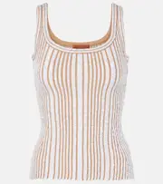 [Missoni] Missoni Sequined tank top AU 14 white