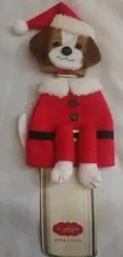 Bnip Wine Cover Santa Dog By St Nicolas Square