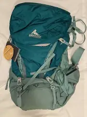 Gregory Hiking Backpack Carin 58 MED Teal Green Backpacking 60L GM59880