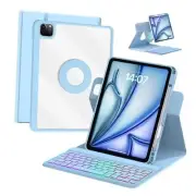 Keyboard Case for 10.9''/11'' for Air 6/5/4 & Pro 11 Rotatable Detachable Blue