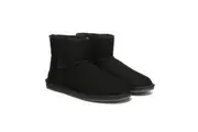 AUSTRALIAN SHEPHERD UGG Boots Men Sheepskin Wool Large Size Mini Classic Black