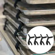 4 PCS Baking Sheet Stackers Baking Sheet Dividers Set Tray Stackers For Dryer