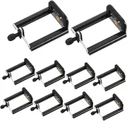 BEBEMOKO 10pcs Adjustable U Clamp Phone Holder for Selfie Stick Secure and Stable Phone Mount for Travel Compatible with Tripods and Accessories Lightweight Design