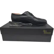 VTG Allen Edmonds Chester 1903 Wingtip Oxfords Black Size 8 New Old Stock w/Box
