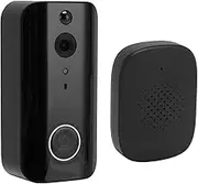 Wireless Doorbell Camera, 2.4G 5G WiFi Smart Video Doorbell Camera with Chime, Voice Changer, 2 Way Audio, PIR Motion Detection, Night Vision, 4000mAh Rechargable Indoor Camera