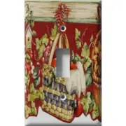 SnazzySwitch Hanging Fruit Basket Decorative Light Switch Plate Cover