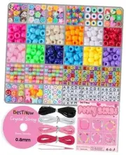 Bracelet Making Kit Beads for Bracelets Pony Beads Polymer Clay Beads 24 Color