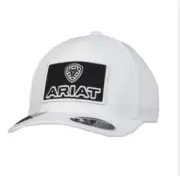 Ariat Mens Flexfit 110 Cap Horizontal Logo White A300037005