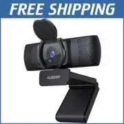 4K Ultra HD Webcam with Omni-Directional Mic & Privacy Cover - USB Plug & Play