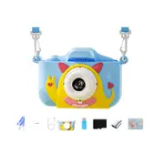 Digital Camera Portable Digital Video Camera with 64G TF Card and Card Reader-Blue