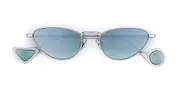 Eyepetizer Alameda C.1-26F Men's Sunglasses Silver Size 50