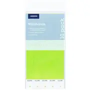 J.Burrows Wristbands Green 10 Pack