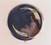 Fairy Tale Crescent Moon Pill Box Case Pillbox Holder Trinket Travel Storybook