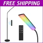 Adjustable LED Floor Lamp 3000K-6500K with Touch & Remote Control - Safe Design