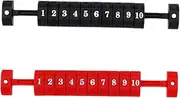 BESPORTBLE 2pcs Durable Table Soccer Score Keepers Multipurpose Counters for Foosball and Tabletop Games Easy to Use and Install Sturdy Markers