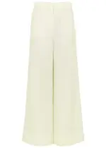 Stella Mccartney Wide-leg Wool Tuxedo Trousers - White - 40 (UK8 / S) 40 (UK8 / S)