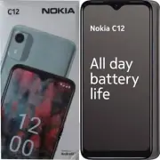 Nokia C12 4G/LTE Charcoal 64GB + 2GB Dual-SIM Factory Unlocked OEM NEW