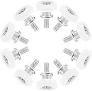 Angoily Door Rollers Refrigerator Door Handle Wheels 10pcs Drawer Pulleys Refrigerators Drawer Wheels Sliding Door Pulleys Drawer Wheels with Screws Refrigerator Parts Door Pulley